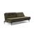 Dublexo Deluxe Fabric Sofa Bed w/Dark Wood Styletto Legs
