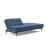 Dublexo Deluxe Fabric Sofa Bed w/Dark Wood Styletto Legs