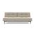 Dublexo Deluxe Fabric Sofa Bed w/Dark Wood Styletto Legs