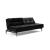 Dublexo Deluxe Fabric Sofa Bed w/Dark Wood Styletto Legs