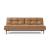 Dublexo Deluxe Fabric Sofa Bed w/Dark Wood Styletto Legs