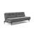 Dublexo Deluxe Fabric Sofa Bed w/Dark Wood Styletto Legs