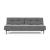 Dublexo Deluxe Fabric Sofa Bed w/Dark Wood Styletto Legs