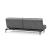 Dublexo Deluxe Fabric Sofa Bed w/Dark Wood Styletto Legs