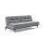Dublexo Deluxe Fabric Sofa Bed w/Dark Wood Styletto Legs