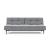 Dublexo Deluxe Fabric Sofa Bed w/Dark Wood Styletto Legs