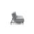 Dublexo Deluxe Fabric Sofa Bed w/Dark Wood Styletto Legs