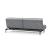 Dublexo Deluxe Fabric Sofa Bed w/Dark Wood Styletto Legs