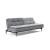 Dublexo Deluxe Fabric Sofa Bed w/Dark Wood Styletto Legs