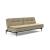 Dublexo Deluxe Fabric Sofa Bed w/Dark Wood Styletto Legs