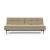 Dublexo Deluxe Fabric Sofa Bed w/Dark Wood Styletto Legs