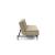 Dublexo Deluxe Fabric Sofa Bed w/Dark Wood Styletto Legs