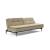 Dublexo Deluxe Fabric Sofa Bed w/Dark Wood Styletto Legs