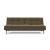 Dublexo Deluxe Fabric Sofa Bed w/Dark Wood Styletto Legs