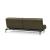 Dublexo Deluxe Fabric Sofa Bed w/Dark Wood Styletto Legs