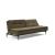 Dublexo Deluxe Fabric Sofa Bed w/Dark Wood Styletto Legs