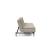 Dublexo Deluxe Fabric Sofa Bed w/Dark Wood Styletto Legs