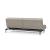 Dublexo Deluxe Fabric Sofa Bed w/Dark Wood Styletto Legs