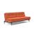 Dublexo Deluxe Fabric Sofa Bed w/Dark Wood Styletto Legs