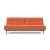 Dublexo Deluxe Fabric Sofa Bed w/Dark Wood Styletto Legs
