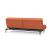 Dublexo Deluxe Fabric Sofa Bed w/Dark Wood Styletto Legs