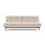 Dublexo Deluxe Fabric Sofa Bed w/Dark Wood Styletto Legs