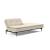 Dublexo Deluxe Fabric Sofa Bed w/Dark Wood Styletto Legs