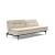 Dublexo Deluxe Fabric Sofa Bed w/Dark Wood Styletto Legs
