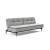 Dublexo Deluxe Fabric Sofa Bed w/Dark Wood Styletto Legs