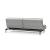 Dublexo Deluxe Fabric Sofa Bed w/Dark Wood Styletto Legs
