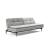 Dublexo Deluxe Fabric Sofa Bed w/Dark Wood Styletto Legs