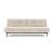 Dublexo Deluxe Fabric Sofa Bed w/Dark Wood Styletto Legs