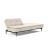 Dublexo Deluxe Fabric Sofa Bed w/Dark Wood Styletto Legs