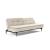 Dublexo Deluxe Fabric Sofa Bed w/Dark Wood Styletto Legs
