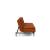 Dublexo Deluxe Fabric Sofa Bed w/Dark Wood Styletto Legs