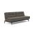 Dublexo Eik Fabric Sofa Bed w/Smoked Oak Legs