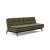 Dublexo Eik Fabric Sofa Bed w/Smoked Oak Legs