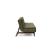 Dublexo Eik Fabric Sofa Bed w/Smoked Oak Legs