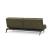 Dublexo Eik Fabric Sofa Bed w/Smoked Oak Legs