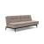 Dublexo Eik Fabric Sofa Bed w/Smoked Oak Legs
