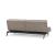 Dublexo Eik Fabric Sofa Bed w/Smoked Oak Legs