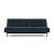 Dublexo Eik Fabric Sofa Bed w/Smoked Oak Legs