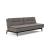 Dublexo Eik Fabric Sofa Bed w/Smoked Oak Legs