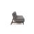 Dublexo Eik Fabric Sofa Bed w/Smoked Oak Legs