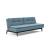 Dublexo Eik Fabric Sofa Bed w/Smoked Oak Legs