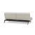 Dublexo Eik Fabric Sofa Bed w/Smoked Oak Legs