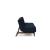 Dublexo Eik Fabric Sofa Bed w/Smoked Oak Legs
