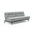 Dublexo Eik Fabric Sofa Bed w/Smoked Oak Legs