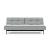 Dublexo Eik Fabric Sofa Bed w/Smoked Oak Legs