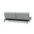 Dublexo Eik Fabric Sofa Bed w/Smoked Oak Legs